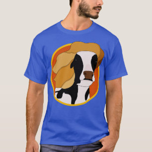 T-shirt Vache avec perruque blonde