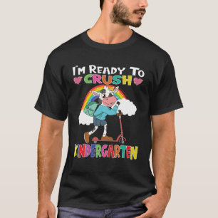 T-shirt Vache avec Scooter Je suis prêt à écraser la mater