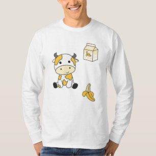 T-shirt Vache Banana Kawaii Retro Japonaise Banane Vaches