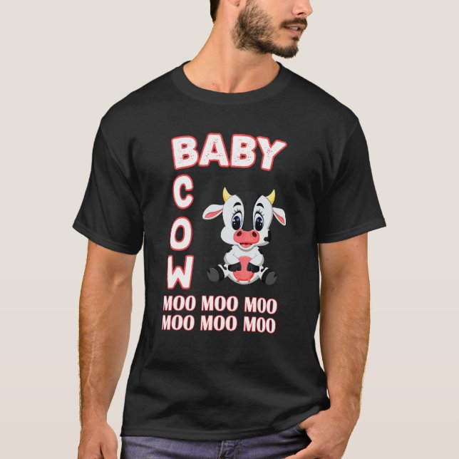 T-shirt Vache Bébé Meuh Meuh Meuh (Devant)