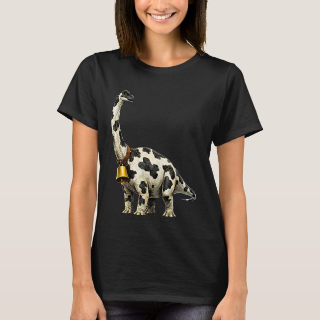 T-shirt Vache Brachiosaure Fermier Drôle Dinosaure Meuglem (Devant)