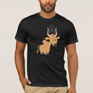 T-shirt vache Brahman mignonne et heureuse
