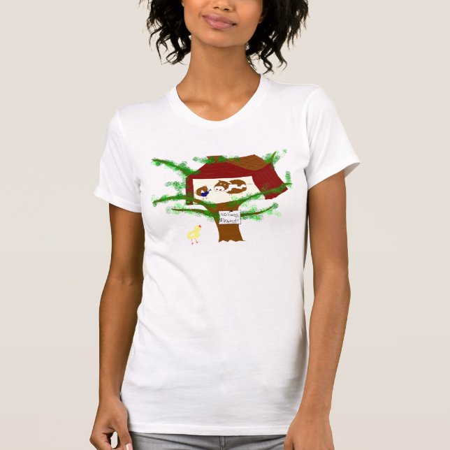 T-shirt Vache Brown à brun de poulet (Devant)