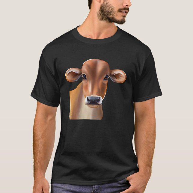 T-shirt Vache brune 1 (Devant)