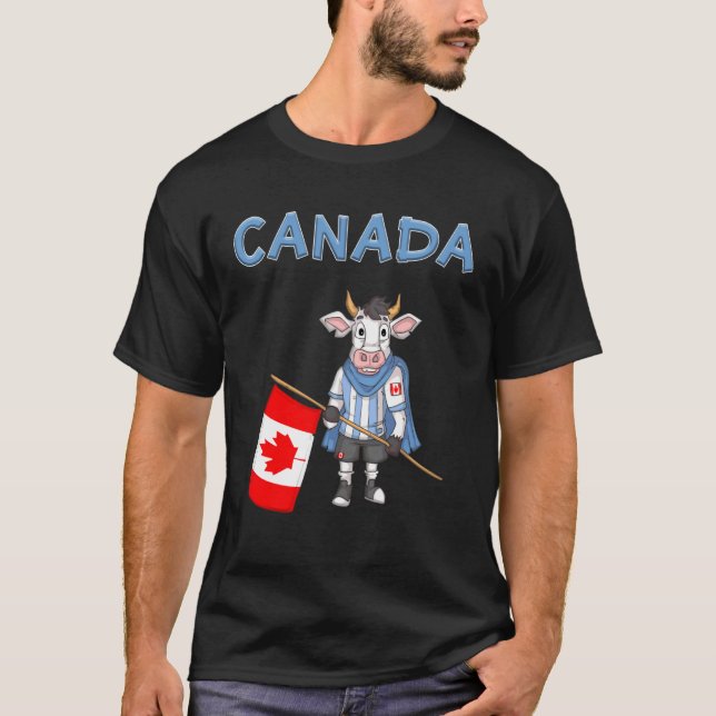T-shirt Vache CanadaFan Canada (Devant)
