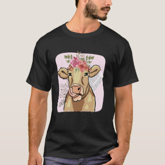 T-shirt Vache Cottage Core