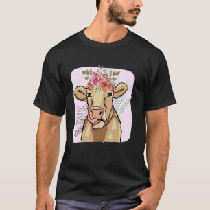 T-shirt Vache Cottage Core