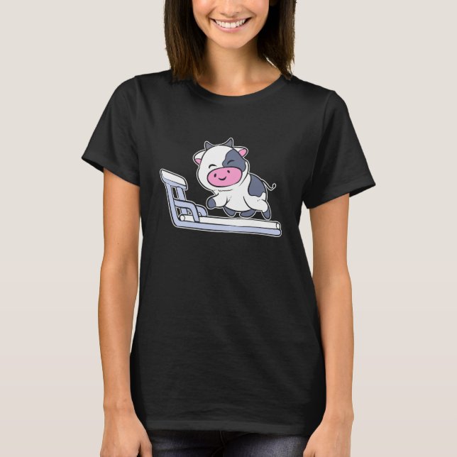 T-shirt Vache coureuse ou athlète (Devant)