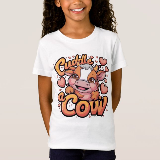 T-shirt vache croustillante : Confort mignon et co (Devant)