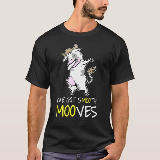 T-shirt Vache Dab Smooth Mooves (Devant)