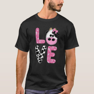 T-shirt Vache d'amour prin Cowgirl Lait Vache Motif Enfant