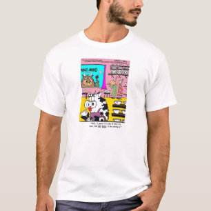 T-shirt Vache Dans Un Magasin De Porcelaine..Sans Blague. 