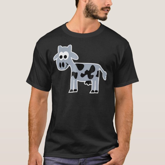 T-shirt Vache de Bande Dessinée (Devant)