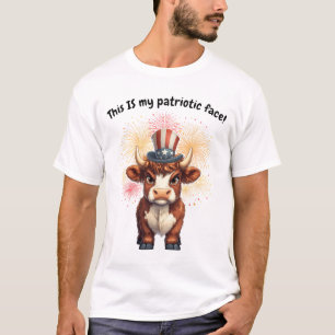T-shirt Vache de haute-terre grincheuse
