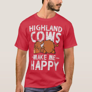 T-shirt Vache de Highland Écosse Producteur de bétail Anim