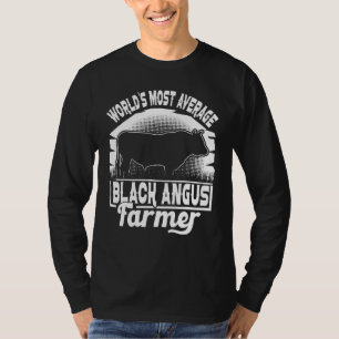 T-shirt Vache de l'éleveur de Black Angus le plus moyen de