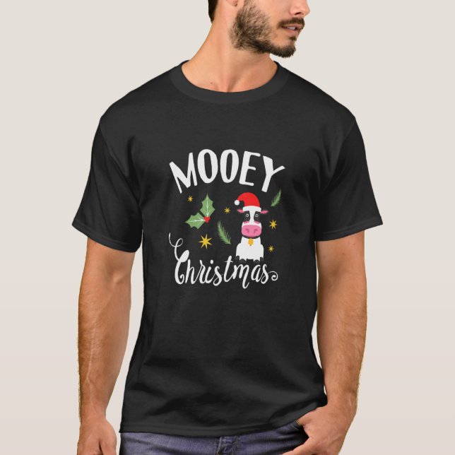 T-shirt Vache de Noël Mooey Vache de Noël Vache (Devant)