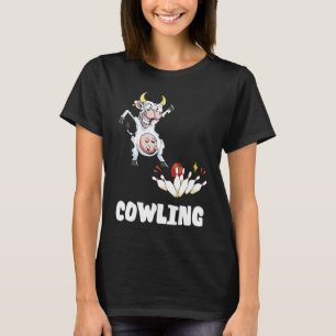 T-shirt Vache de quille de bowling Drôle de joueur de quil