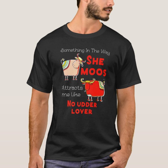 T-shirt Vache de vacher qui meugle comme pas de pis (Devant)