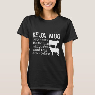 T-shirt Vache Déjà Moo Vache