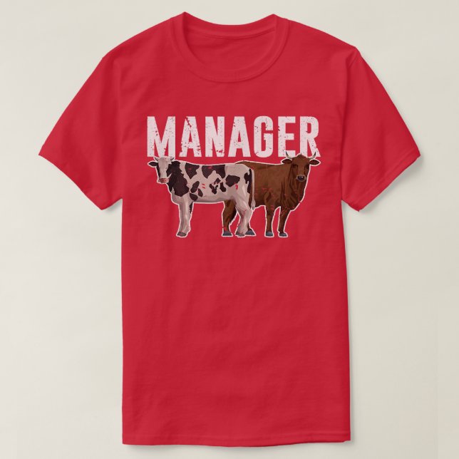 T-shirt Vache d'éleveur de attleman (Design devant)