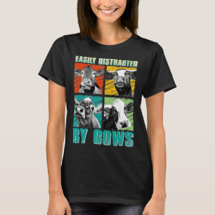 T-shirt Vache des Highlands Distraite Par Génisse De Vache