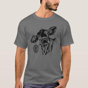 T-shirt Vache des Highlands drôle Pas aujourd'hui Génisse 