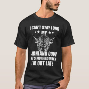 T-shirt Vache des Highlands écossaise Vache écossaise Je