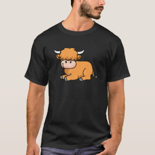 T-shirt Vache des Highlands Écossaise Vache Mignonne Vache