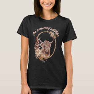 T-shirt Vache des Highlands Je suis une violation moo van