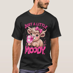T-shirt Vache des Highlands juste une petite bulle de fleu