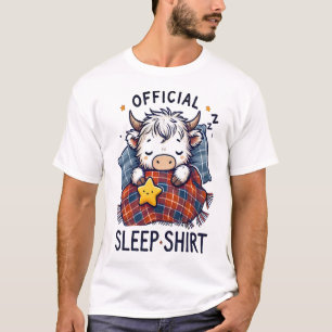 T-shirt Vache des Highlands Png, Sleep Png officiel