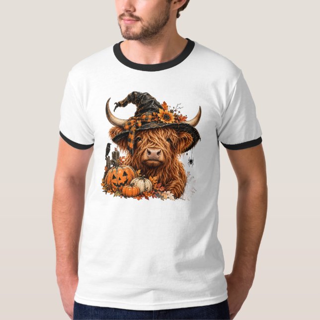 T-shirt Vache d'Halloween (Devant)