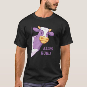 T-shirt Vache disant Alles Kuhl Cow Farmer