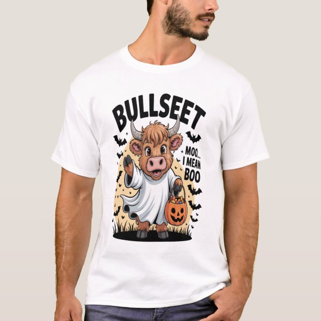 T-shirt Vache drôle Halloween (Devant)