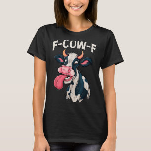 T-shirt Vache drôle mème Fvache Vache Hommes Femmes 