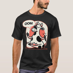 T-shirt Vache drôle Namaste Yoga Position Lotus Yoga Vache