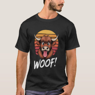 T-shirt Vache drôle Taureau Bétail Boeuf Coucher de soleil