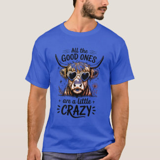 T-shirt Vache drôle vibes complètement folles