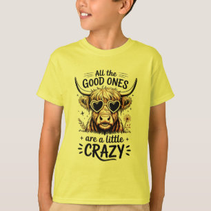 T-shirt Vache drôle vibes complètement folles