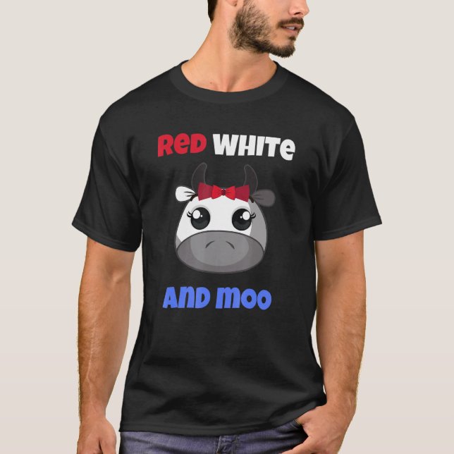 T-shirt Vache du 4 juillet (Devant)