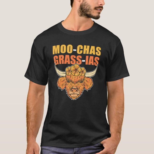 T-shirt Vache Écossaise des Highlands (Devant)