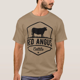 T-shirt Vache éleveur Red Angus bétail
