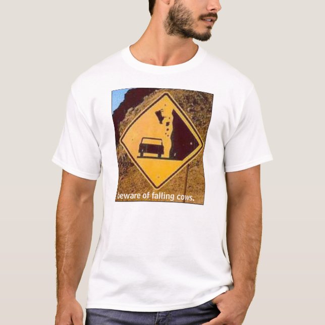 T-shirt Vache en baisse (Devant)