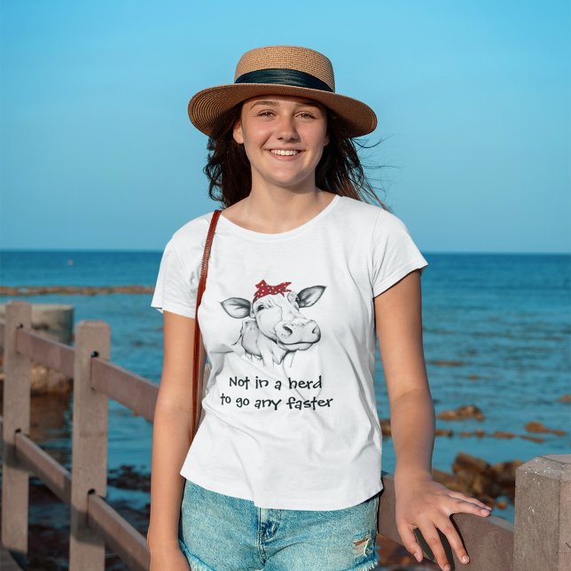 T-shirt Vache en Bandana Rouge drôle (Créateur téléchargé)