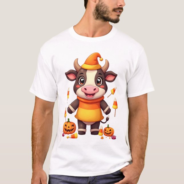 T-shirt Vache en bonbons de maïs (Devant)