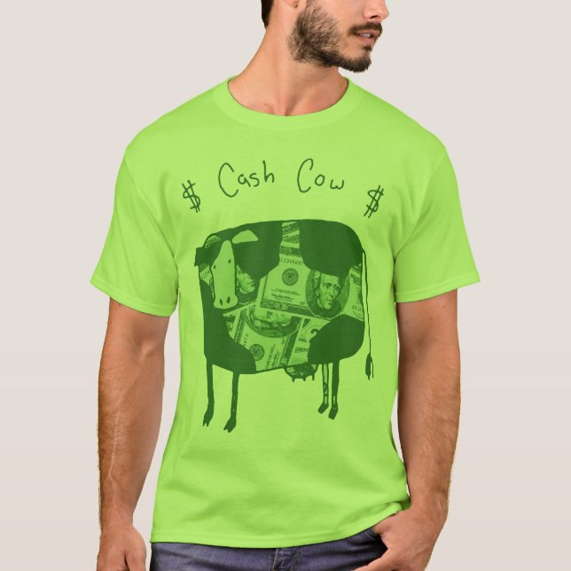 T-shirt Vache en espèces (Devant)