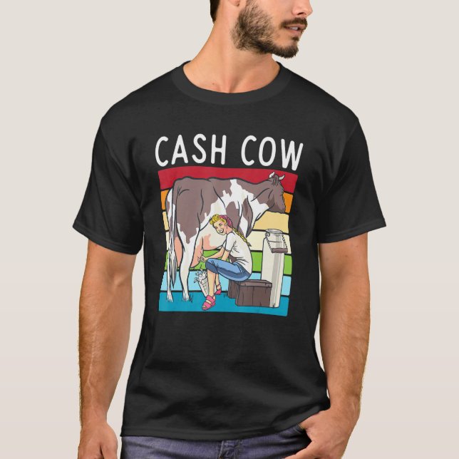 T-shirt Vache en espèces (Devant)