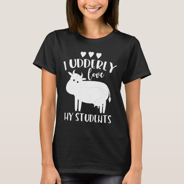 T-shirt Vache Enseignante (Devant)