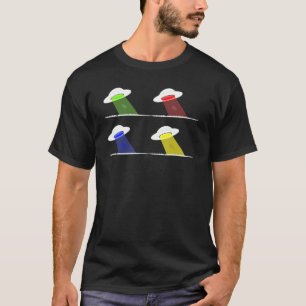 T-shirt Vache extraterrestre enlèvement ovni 4 Couleur